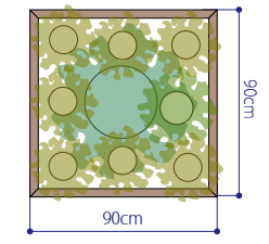 90×90 植栽プラン