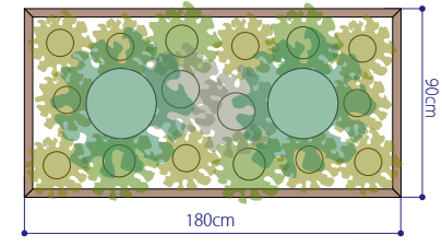180×90 植栽プラン